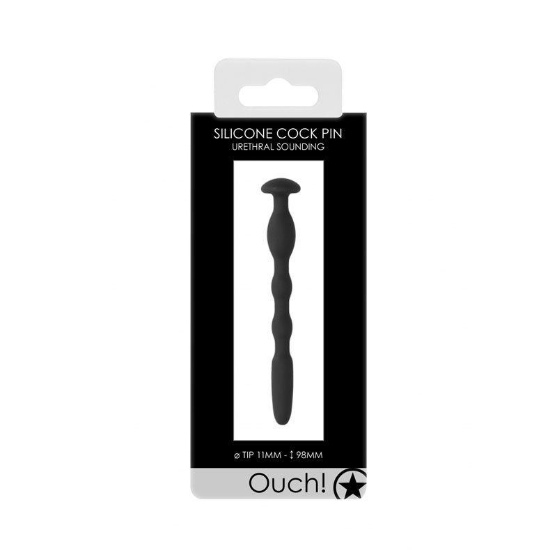 OUCH! Urethral Sounding Silicone Cock Pin 9.5cm